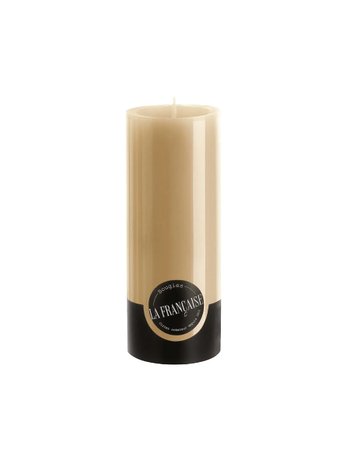 BOUGIES LA FRANCAISE | Stumpenkerze COLORAMA 20x8cm blanc | camel